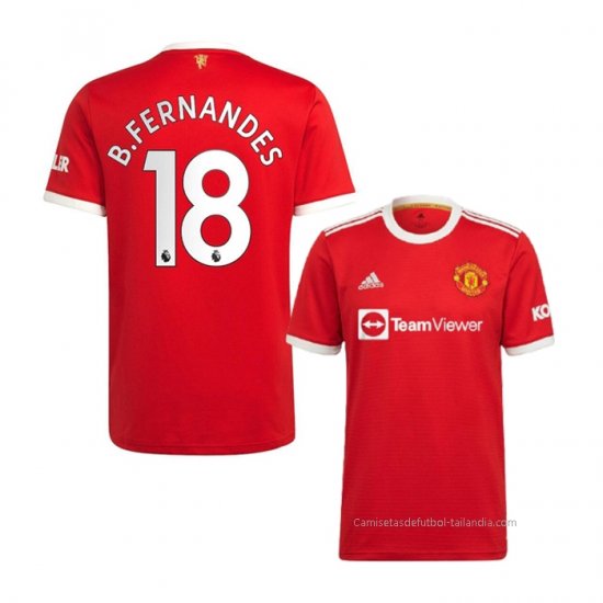 1ª Camiseta Manchester United Jugador B.Fernandes 2021-2022 - Haga un click en la imagen para cerrar