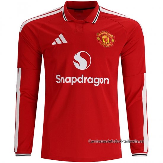 1ª Camiseta Manchester United Manga Larga 2026-2027 - Haga un click en la imagen para cerrar
