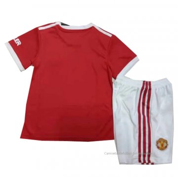 1ª Camiseta Manchester United Nino 2021-2022