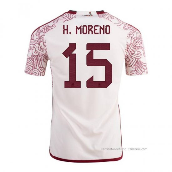 2ª Camiseta Mexico Jugador H.Moreno 2022 - Haga un click en la imagen para cerrar