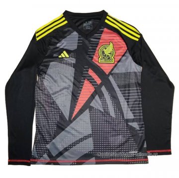 Camiseta Mexico Portero Manga Larga 2024 Negro Camiseta Mexico Portero Manga Larga 2024 Negro