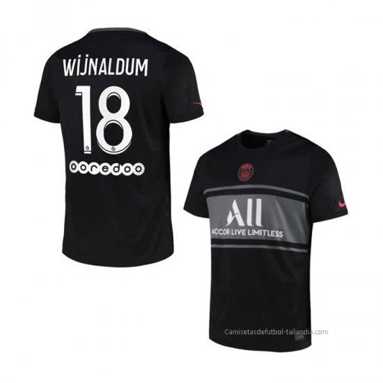 3ª Camiseta Paris Saint-Germain Jugador Wijnaldum 2021-2022 - Haga un click en la imagen para cerrar