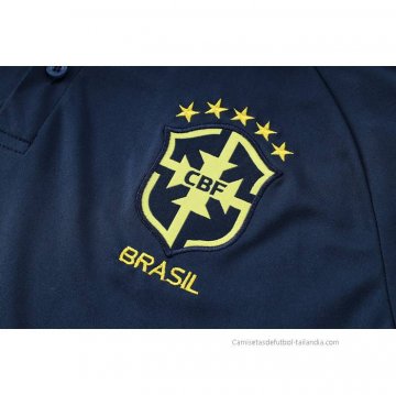 Camiseta Polo del Brasil 2022-2023 Azul Oscuro