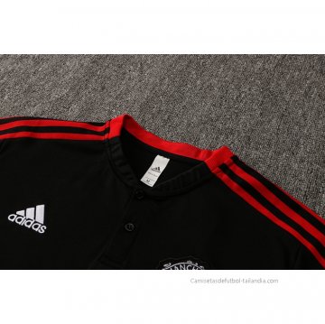 Camiseta Polo del Manchester United 2021-2022 Negro