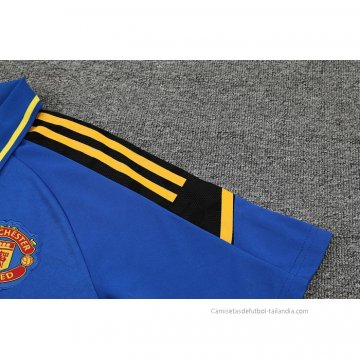 Camiseta Polo del Manchester United 2022-2023 Azul