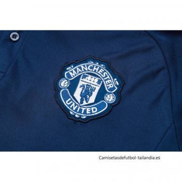 Camiseta Polo del Manchester United 2024-2025 Azul