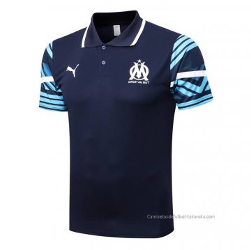 Camiseta Polo del Olympique Marsella 2022-2023 Azul Marino Camiseta Polo del Olympique Marsella 2022-2023 Azul Marino