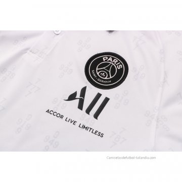 Camiseta Polo del Paris Saint-Germain 2021-2022 Blanco