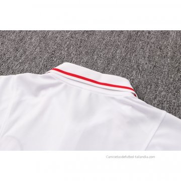 Camiseta Polo del Paris Saint-Germain Jordan 2021-2022 Blanco