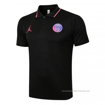 Camiseta Polo del Paris Saint-Germain Jordan 2021-2022 Negro