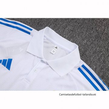 Camiseta Polo del Real Madrid 2025-2026 Blanco Azul