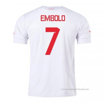 2ª Camiseta Suiza Jugador Embolo 2022 2ª Camiseta Suiza Jugador Embolo 2022