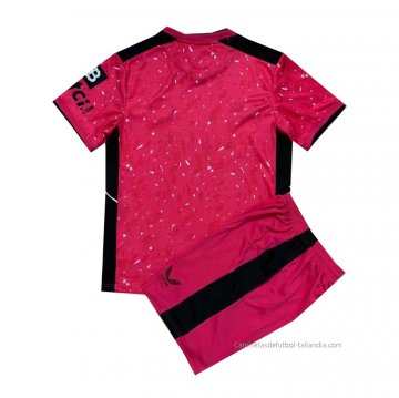 Camiseta Wolves Portero Nino 2021-2022 Rosa