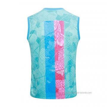 Camiseta de Entrenamiento Barcelona Sin Mangas 2023-2024 Azul