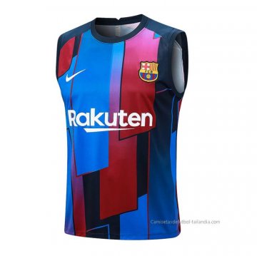 Camiseta de Entrenamiento Barcelona Sin Mangas 2023-2024 Azul y Rojo Camiseta de Entrenamiento Barcelona Sin Mangas 2023-2024 Azul y Rojo