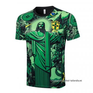 Camiseta de Entrenamiento Brasil Jesus 2024-2025 Verde Camiseta de Entrenamiento Brasil Jesus 2024-2025 Verde