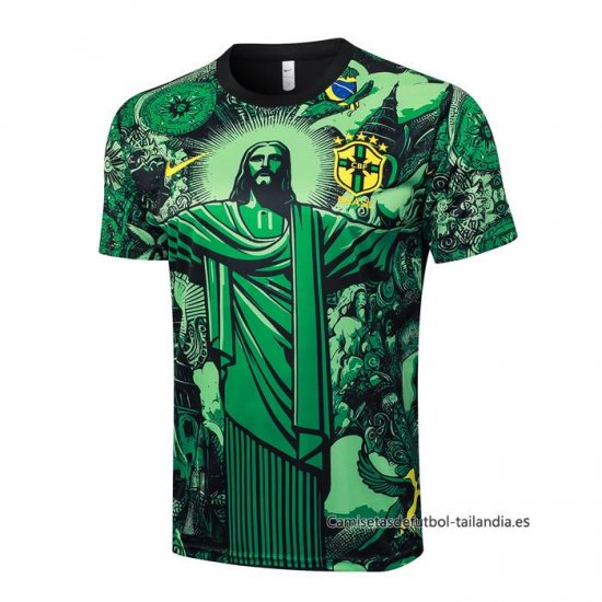 Camiseta de Entrenamiento Brasil Jesus 2024-2025 Verde - Haga un click en la imagen para cerrar