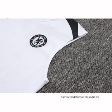 Camiseta de Entrenamiento Chelsea Sin Mangas 2025-2026 Blanco
