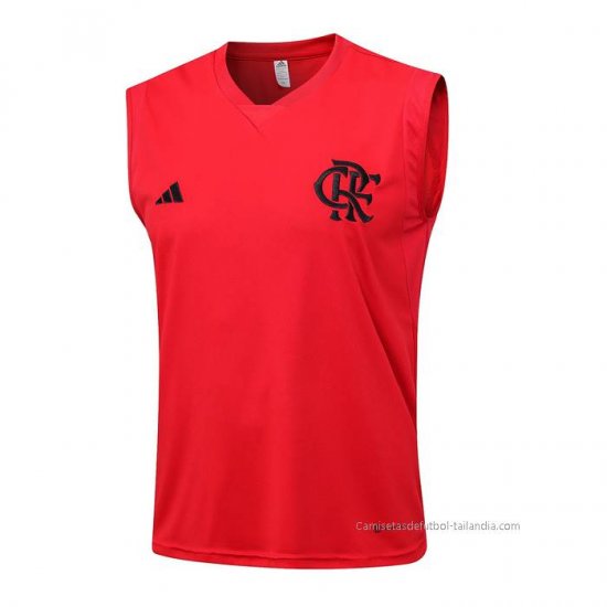 Camiseta de Entrenamiento Flamengo Sin Mangas 2023-2024 Rojo - Haga un click en la imagen para cerrar