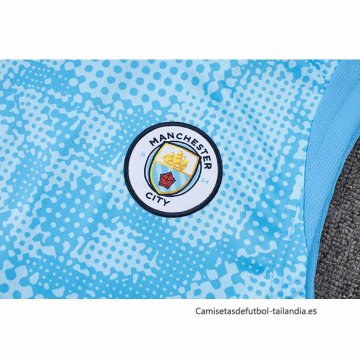 Camiseta de Entrenamiento Manchester City Sin Mangas 2025-2026 Azul