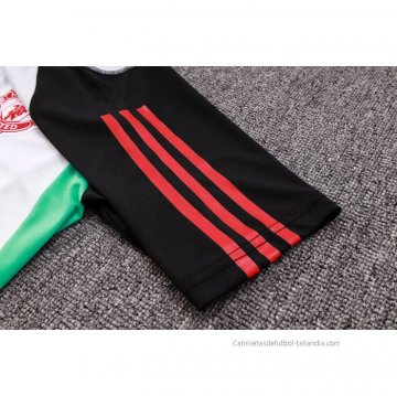 Camiseta de Entrenamiento Manchester United 2023-2024 Blanco y Negro