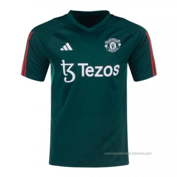 Camiseta de Entrenamiento Manchester United 2023-2024 Verde Camiseta de Entrenamiento Manchester United 2023-2024 Verde