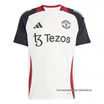 Camiseta de Entrenamiento Manchester United 2024-2025 Blanco Camiseta de Entrenamiento Manchester United 2024-2025 Blanco