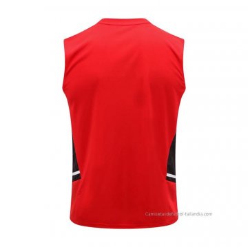 Camiseta de Entrenamiento Manchester United Sin Mangas 2022-2023 Rojo