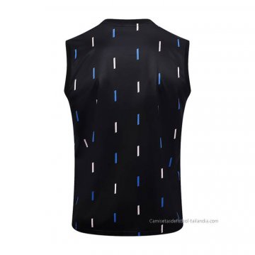 Camiseta de Entrenamiento Manchester United Sin Mangas 2023-2024 Negro