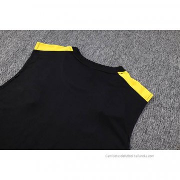 Camiseta de Entrenamiento Paris Saint-Germain Jordan Sin Mangas 2023-2024 Negro