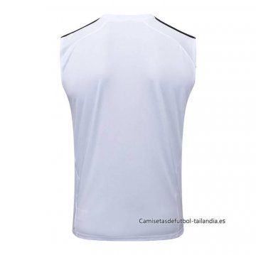 Camiseta de Entrenamiento Real Madrid Sin Mangas 2025-2026 Blanco Verde