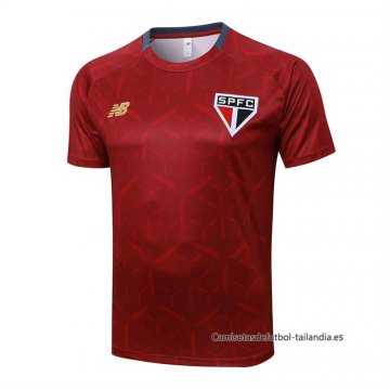 Camiseta de Entrenamiento Sao Paulo 2025-2026 Rojo Camiseta de Entrenamiento Sao Paulo 2025-2026 Rojo