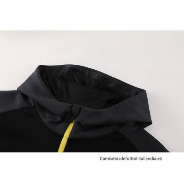 Chandal con Capucha del Borussia Dortmund 2024-2025 Negro