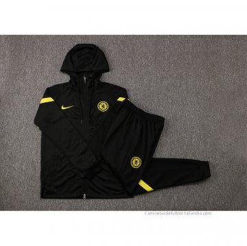 Chandal con Capucha del Chelsea 2021-2022 Negro