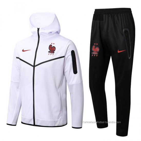 Chandal con Capucha del Francia 2022-2023 Blanco - Haga un click en la imagen para cerrar