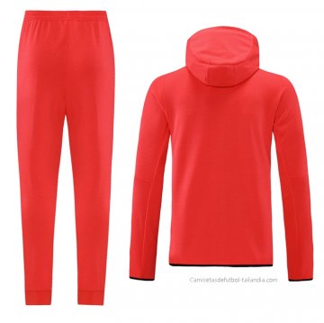 Chandal con Capucha del Liverpool 2021-2022 Rojo