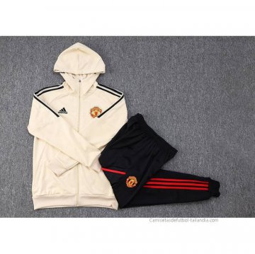Chandal con Capucha del Manchester United 2023-2024 Amarillo