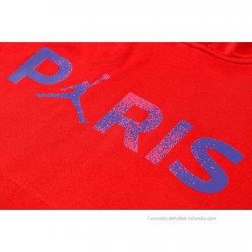 Chandal con Capucha del Paris Saint-Germain 2021-2022 Rojo