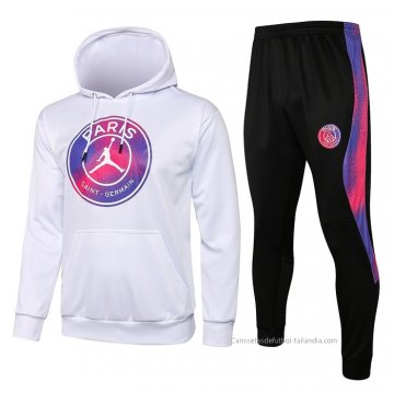 Chandal con Capucha del Paris Saint-Germain Jordan Nino 2021-2022 Blanco Chandal con Capucha del Paris Saint-Germain Jordan Nino 2021-2022 Blanco