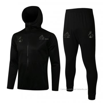 Chandal con Capucha del Real Madrid 2021-2022 Negro