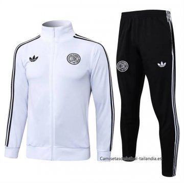 Chandal de Chaqueta del Alemania 125 Aniversario Nino 2025-2026 Blanco Chandal de Chaqueta del Alemania 125 Aniversario Nino 2025-2026 Blanco