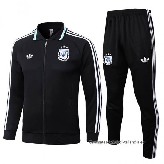 Chandal de Chaqueta del Argentina Nino 2026-2027 Negro - Haga un click en la imagen para cerrar