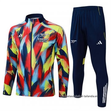 Chandal de Chaqueta del Arsenal 2025-2026 Azul Amarillo Rojo Chandal de Chaqueta del Arsenal 2025-2026 Azul Amarillo Rojo