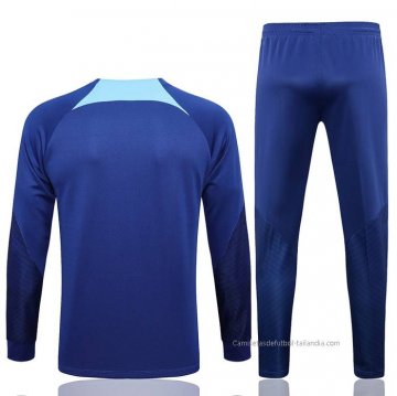 Chandal de Chaqueta del Barcelona 2022-2023 Azul