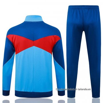 Chandal de Chaqueta del Barcelona Nino 2025-2026 Azul
