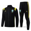 Chandal de Chaqueta del Brasil 2026-2027 Negro Amarillo Chandal de Chaqueta del Brasil 2026-2027 Negro Amarillo