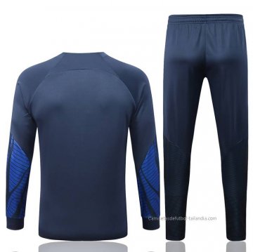 Chandal de Chaqueta del Francia Nino 2022-2023 Azul Oscuro