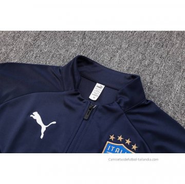 Chandal de Chaqueta del Italia 2022-2023 Azul Oscuro