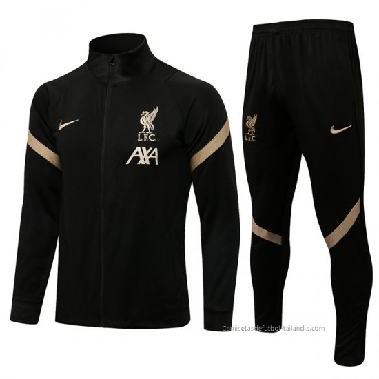 Chandal de Chaqueta del Liverpool 2021-2022 Negro - Haga un click en la imagen para cerrar