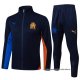 Chandal de Chaqueta del Olympique Marsella 2024-2025 Azul Naranja